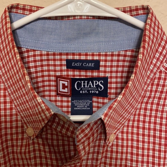 Chaps Short Sleeve Button Up Shirt - Picture 3 of 4